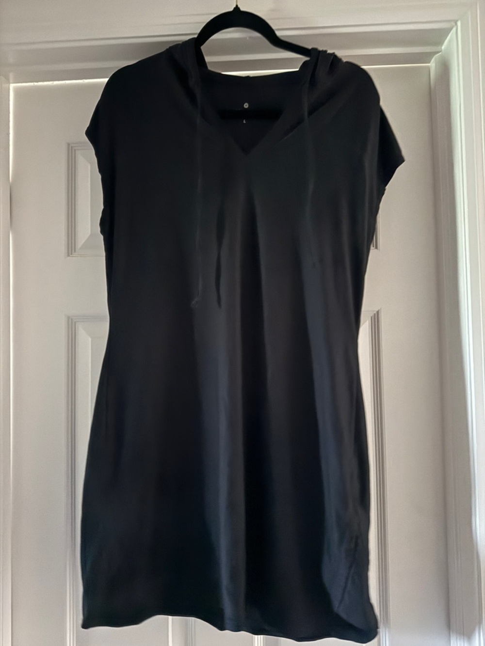 Athleta Black Hooded Swim Coverup